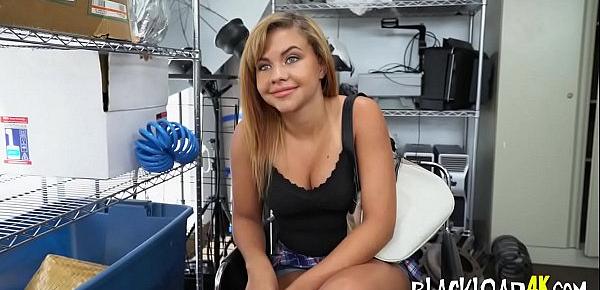  Stunning petite teen is getting her mouth full of jizz at this fake casting.